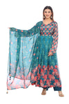 Elegant Floral Anarkali Suit Set with Dupatta
