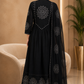 Black Bandhani Anarkali Suit Set