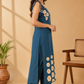 Premium Cotton Printed Kurta Set with Dupatta – Teal Blue