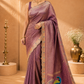 Mauve Peacock Designer Saree