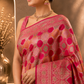 luxurious Rani Pink Banarasi-style Saree