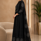 Black Bandhani Anarkali Suit Set