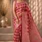 luxurious Rani Pink Banarasi-style Saree
