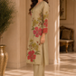 Elegant Beige Floral Kurta Set ✨🌸