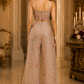 champagne gold co-ord Dress  designed for modern festive elegance.