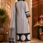 Premium Cotton Printed Kurta Set with Dupatta – Light Grey