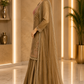 Bronze Gold Embroidered Sharara Suit Set
