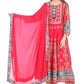 💖 Boho Royal Magenta Mirror Work Suit Set for Women | Multicolor Embroidered Kurta with Dupatta &amp; Pants | Wedding &amp; Festive Wear