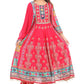 💖 Boho Royal Magenta Mirror Work Suit Set for Women | Multicolor Embroidered Kurta with Dupatta &amp; Pants | Wedding &amp; Festive Wear