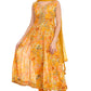 Sunlit Bloom Mustard Floral Anarkali Suit Set for Women | Sleeveless Kurta with Dupatta &Pants | Festive Ethnic Wear