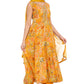 Sunlit Bloom Mustard Floral Anarkali Suit Set for Women | Sleeveless Kurta with Dupatta &Pants | Festive Ethnic Wear