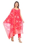 Rose Charm Pink Cotton Suit Set