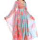 Pastel Blue Floral Anarkali Set with Embroidered Dupatta