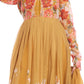 Mustard Yellow Floral Anarkali Set with Embroidered Dupatta