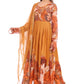 Mustard Floral Anarkali Set with Dupatta – A Blend of Warm Elegance