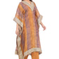 Rustic Mauve-Gold Striped Kurta Set with Heavy Lace Work