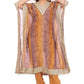 Rustic Mauve-Gold Striped Kurta Set with Heavy Lace Work
