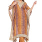 Rustic Mauve-Gold Striped Kurta Set with Heavy Lace Work