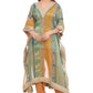 Multicolor Striped Festive Kurta Set with Pearl Detailing