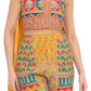 🧡 Tribal Tones Indo-Western Co-ord Set for Women | Printed Crop Top with Palazzo Pants &amp; Dupatta | Fusion Festive Wear