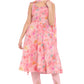 Elegant Peach Pink Floral Printed Anarkali Suit Set