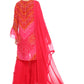 Radiant Red &amp; Pink Bandhani Sharara Suit