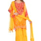 Radiant Yellow &amp; Red Bandhani Sharara Suit Set