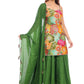 Vibrant Multicolor Printed Sharara Set with Green Dupatta