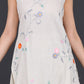 Off-White Hand-Embroidered Cotton Suit Set with Dupatta