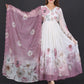 Elegant Mauve Floral Printed Anarkali Suit with Dupatta