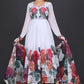 Elegant White Floral Anarkali Suit with Dupatta – Perfect for Festive &amp; Special Occasions